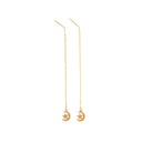 گوشواره بخیه ای مدل ماه و ستاره کد w-er-064