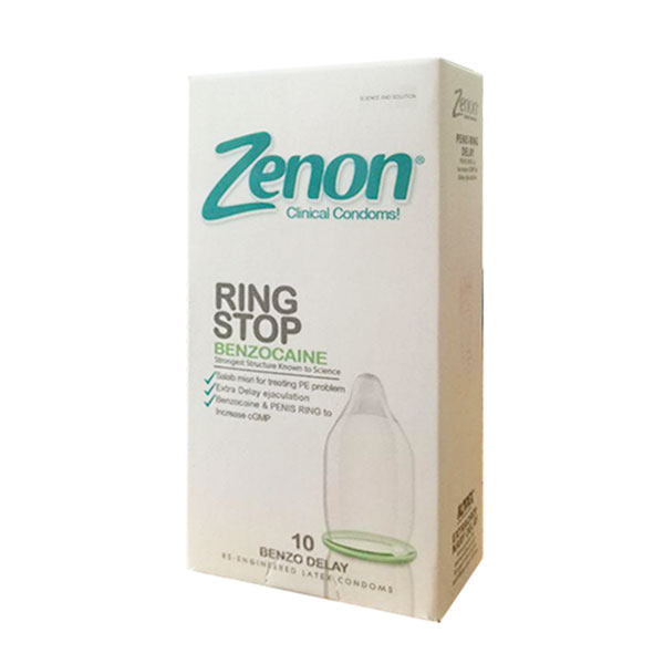 کاندوم تاخیری زنون مدل Ring Stop تاخیری گیاهی و فیزیکی