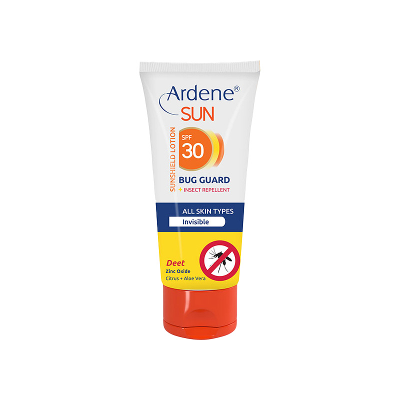 لوسیون ضدآفتاب بی‌رنگ SPF30 دافع حشرات آردن سان انواع‌پوست 75میل