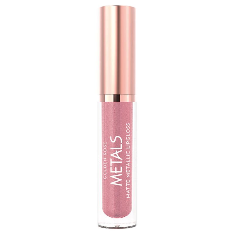 رژ لب مایع مات گلدن رز مدل Metals - شماره 52