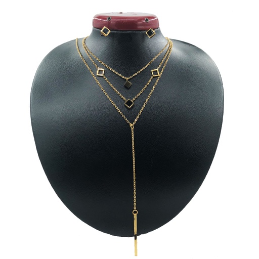 نیم ست زنانه سه ردیفه استیل کد w-se-192