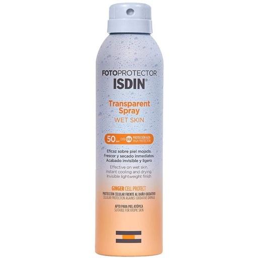 اسپری ضد آفتاب ایزدین SPF50 مدل TRANSPARENT حجم 250 میل