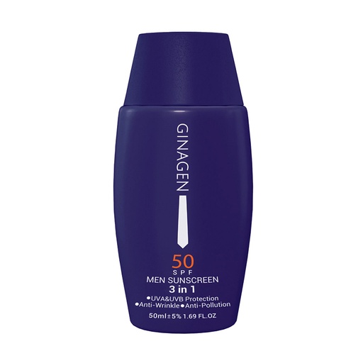 کرم ضد آفتاب بی رنگ ژیناژن SPF 50 مدل 3in1 ‌مناسب برای انواع پوست حجم 50 میل