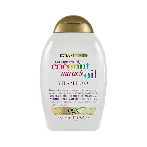 شامپو او جی ایکس مدل Coconut Miracle Oil انواع‌موهای آسیب‌دیده 380میل