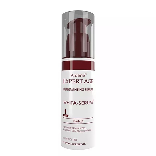 سرم روشن‌کننده Whita Serum آردن اکسپرت‌ایج مناسب لک‌های قهوه‌ای صورت، گردن، سینه و بدن 30میل