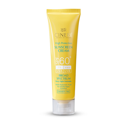 کرم ضد آفتاب بی‌رنگ سینره SPF60 مناسب انواع‌پوست 50میل