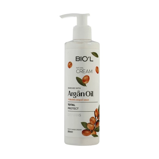 کرم مرطوب کننده بیول مدل ARGAN OIL مناسب پوست خیلی خشک حجم 250 میل