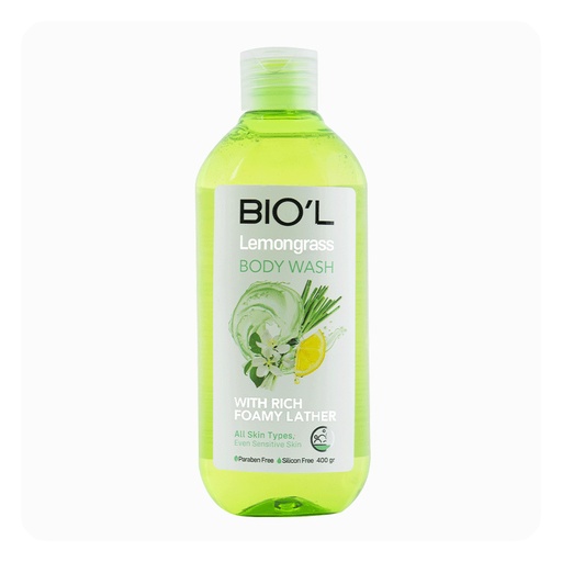 شامپو بدن بیول مدل Lemongrass با رایحه لیمو مناسب انواع پوست حجم 400 میل