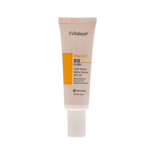 کرم پودر BB ویتالیر مدل Vitamin C حجم 30 میل-گلد بژ