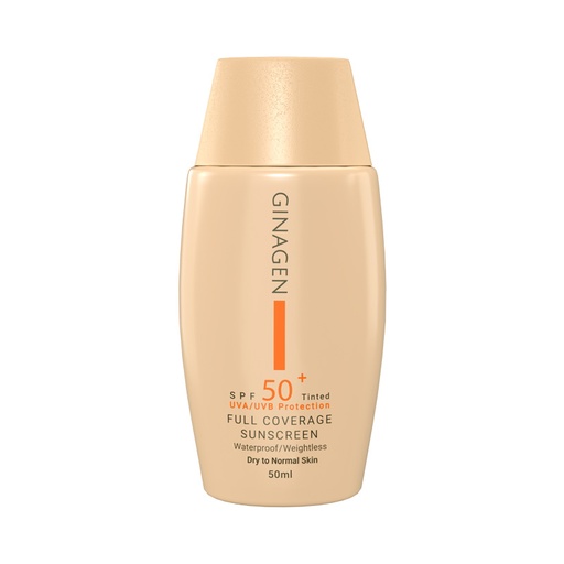کرم ضدآفتاب رنگی ژیناژن SPF50 مناسب پوست خشک و معمولی حجم 50 میل-شماره 03