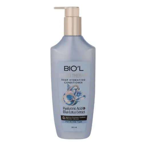 نرم‌کننده مو بیول Blue Lotus مناسب انواع مو حجم 300 میلی‌لیتر 