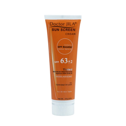 کرم ضدآفتاب رنگی دکتر ژیلا Spf63 حجم 50 گرم