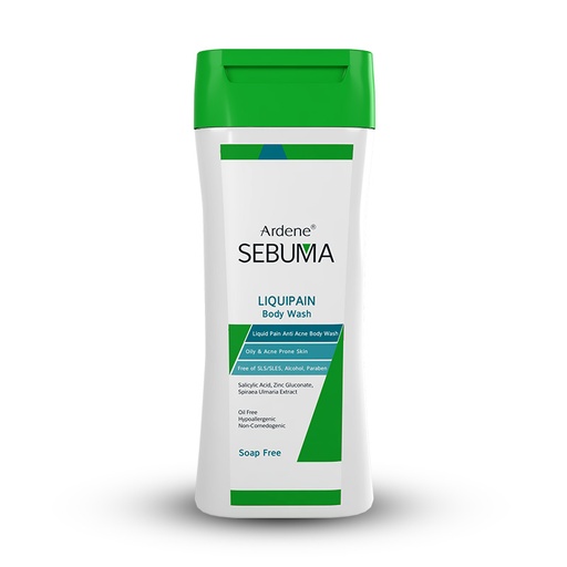 مایع شوینده غیر صابونی بدن آردن سبوما مدل LIQUIPAIN BODY WASH مناسب پوست‌چرب و دارای آکنه‌ 250میل