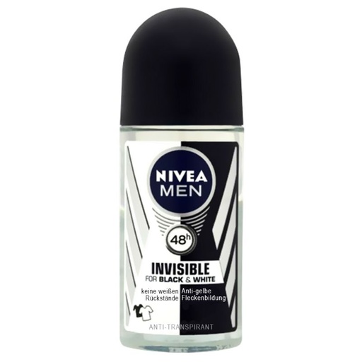 رول ضد تعریق مردانه نیوآ مدل Invisble Black and White حجم 50 میل