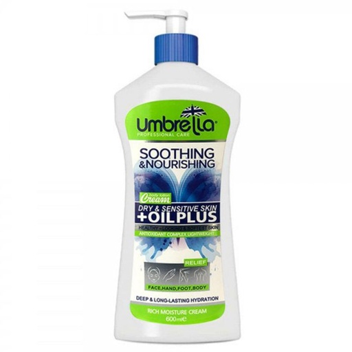 ژل کرم آبرسان آمبرلا مدل Oil plus حجم 600 میل