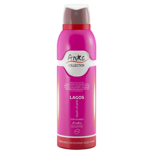اسپری دئودورانت زنانه آنیکا مدل locoste touch of pink حجم 200 ميل