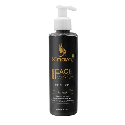 ژل شستشوی صورت ژینوا مدل Black Clay حجم 200 میل
